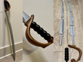 Pirate Sword (100% 3D-Printed with optional Glue)