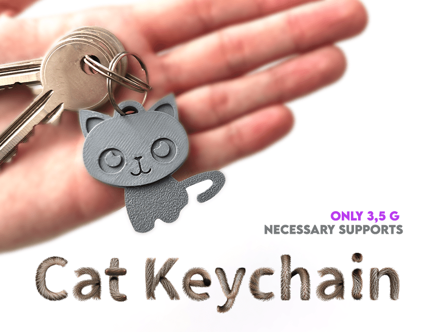 CUTE CAT Keychain