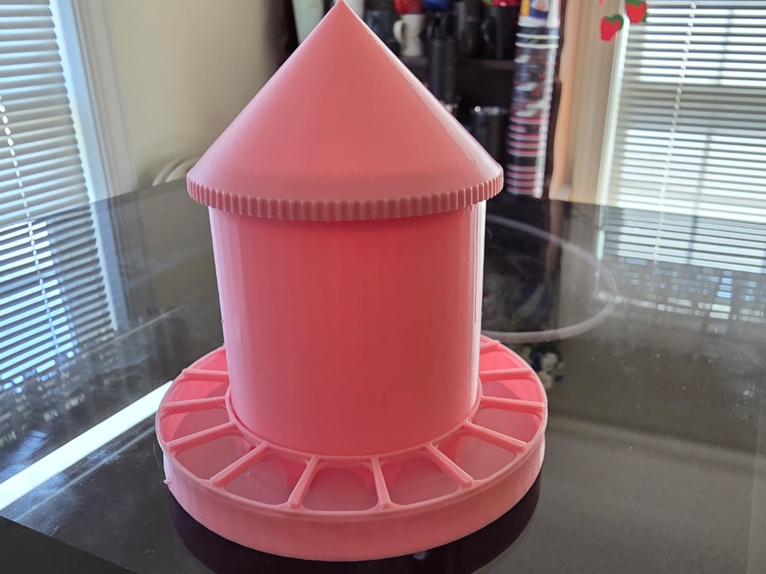 Chick/Quail Feeder with cone lid