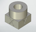 XYZ 20mm Calibration Cube with cylinder