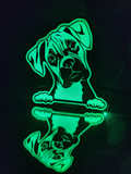 Boxer Dog Light Box LED Lamp