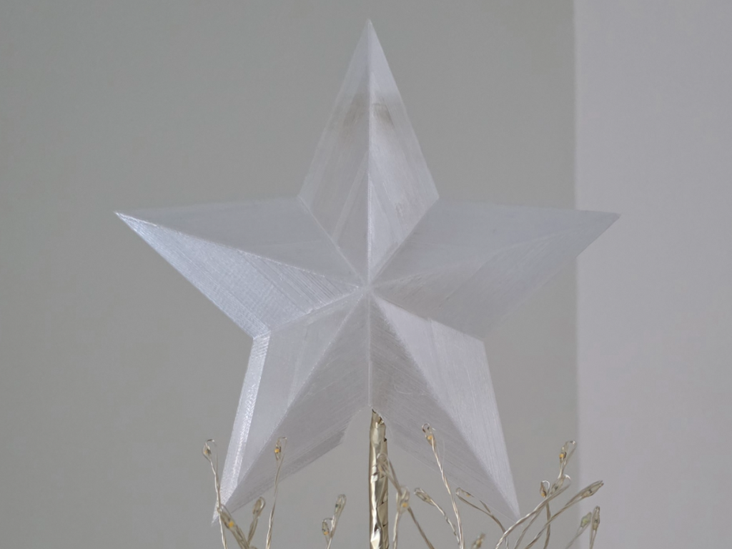 3D Christmas Tree Star Topper