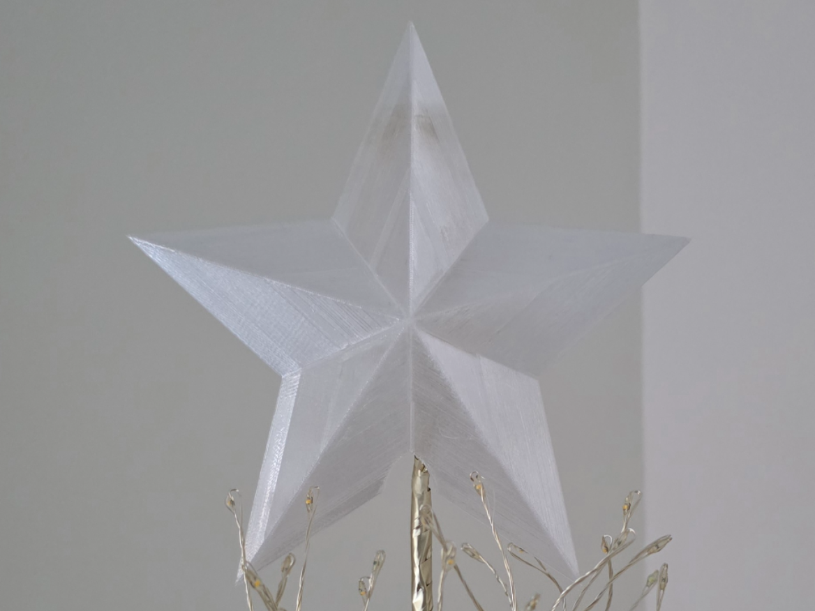 3D Christmas Tree Star Topper