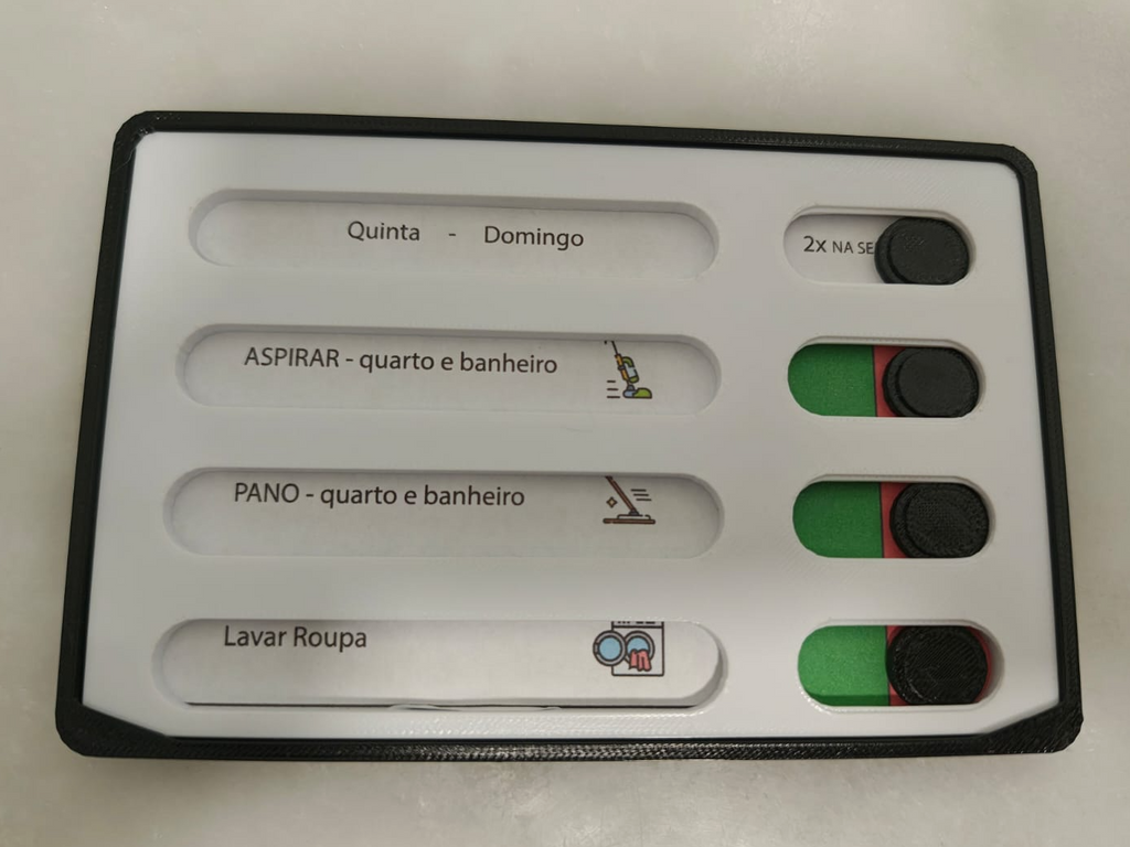 Kids Routine Toggle Board — Custom Rows