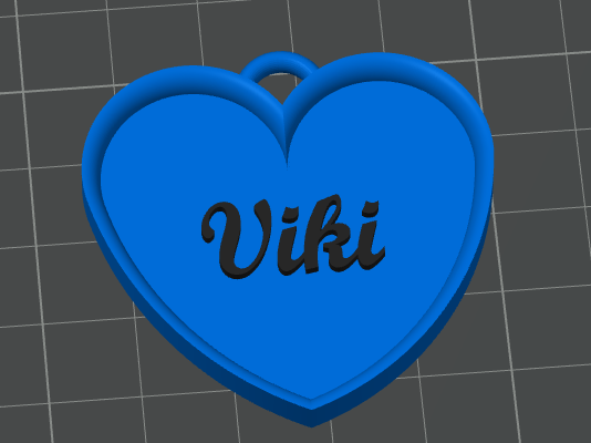 Customizable Heart Keychain