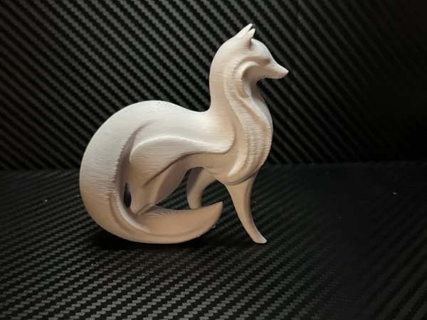 Minimalistic Wolf sculpture