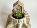 Woodland Cabin Succulent Planter