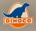 Multicolor Dinoco Logo Magnet