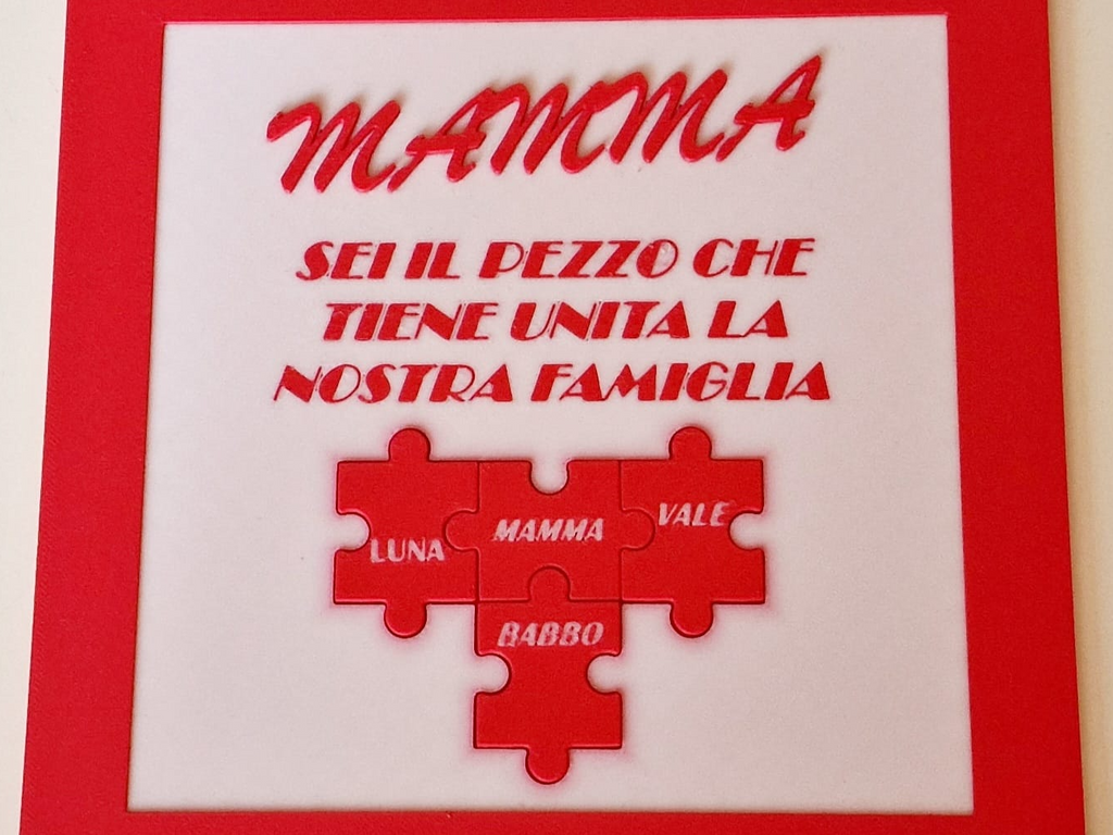 Cornice puzzle Festa della Mamma - Mother's day