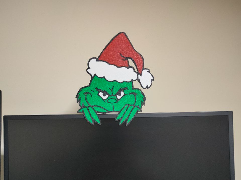 Grinch peeking