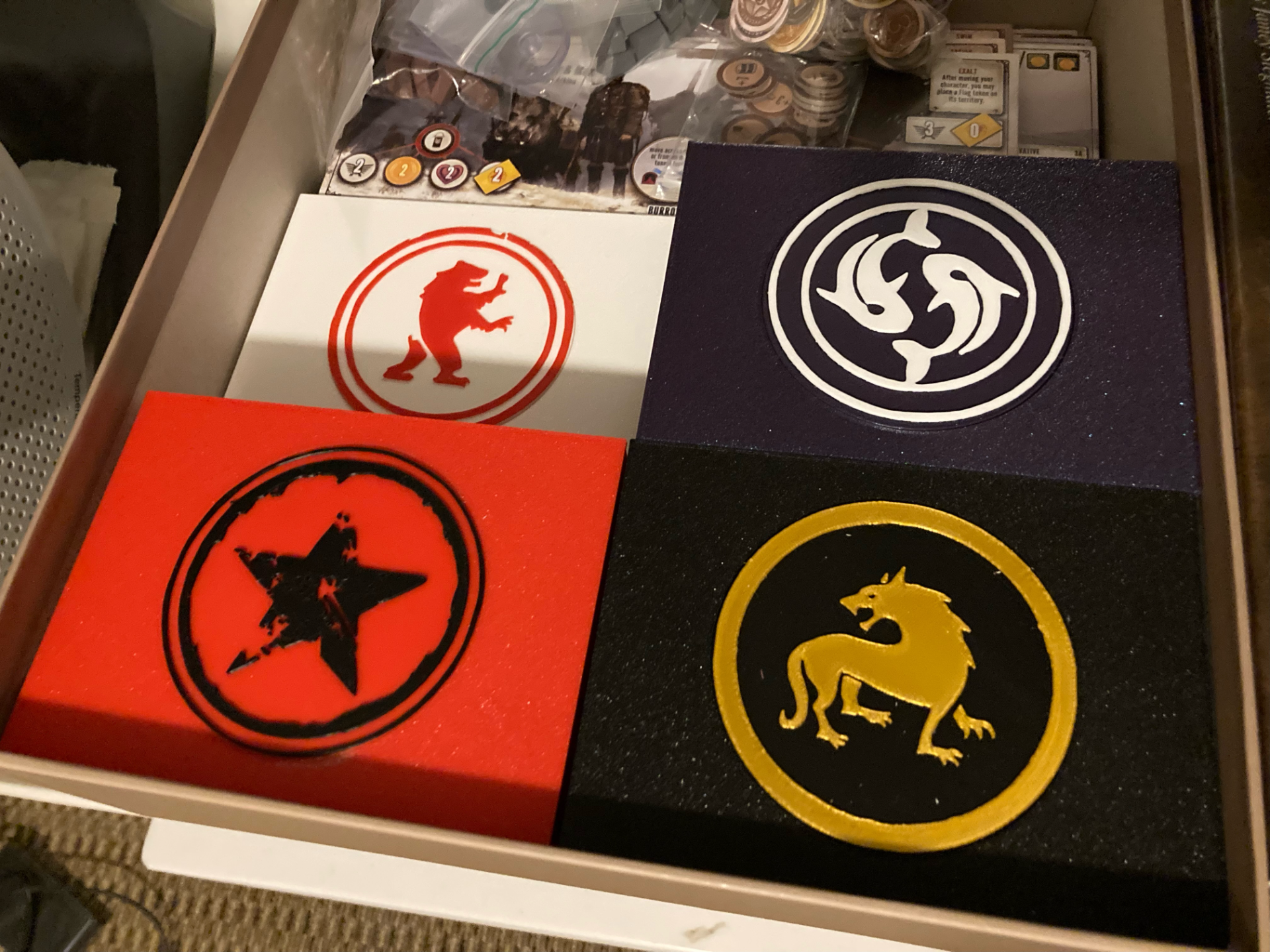 Faction Lids for Scythe Insert Boxes
