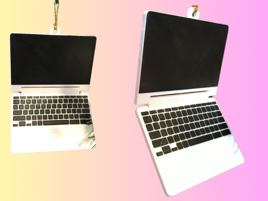 Mini Laptop Keychain/Ornament