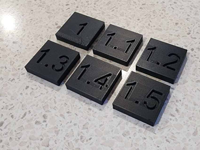 Initial Layer flow ratio test 1-1.5