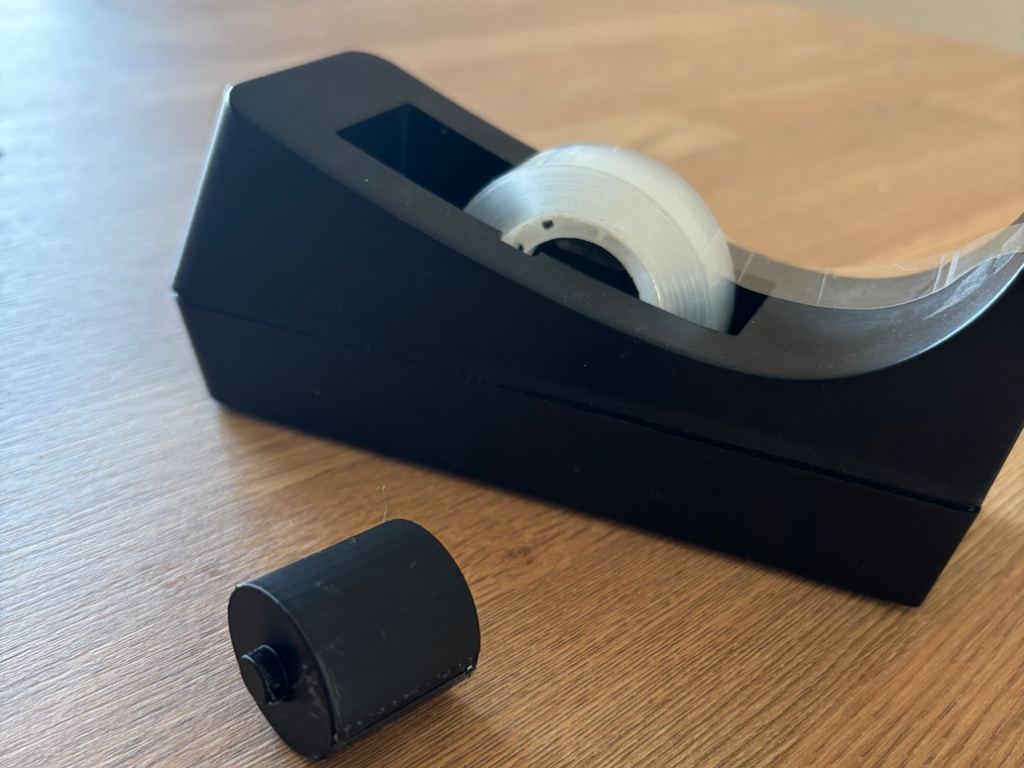 Tape dispenser cilinder