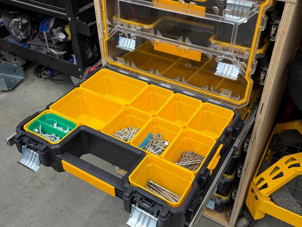 Dewalt Deep Pro Organizer Slider Brackets
