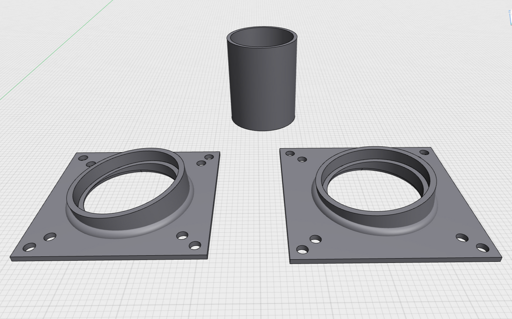Mouse pipe with connectors with a 8 degree angle