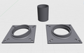 Mouse pipe with connectors with a 8 degree angle