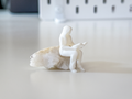 Miniature Sitting Woman/Reader II for your Diorama