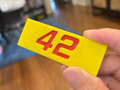 Sandwitched Number Plate (42)