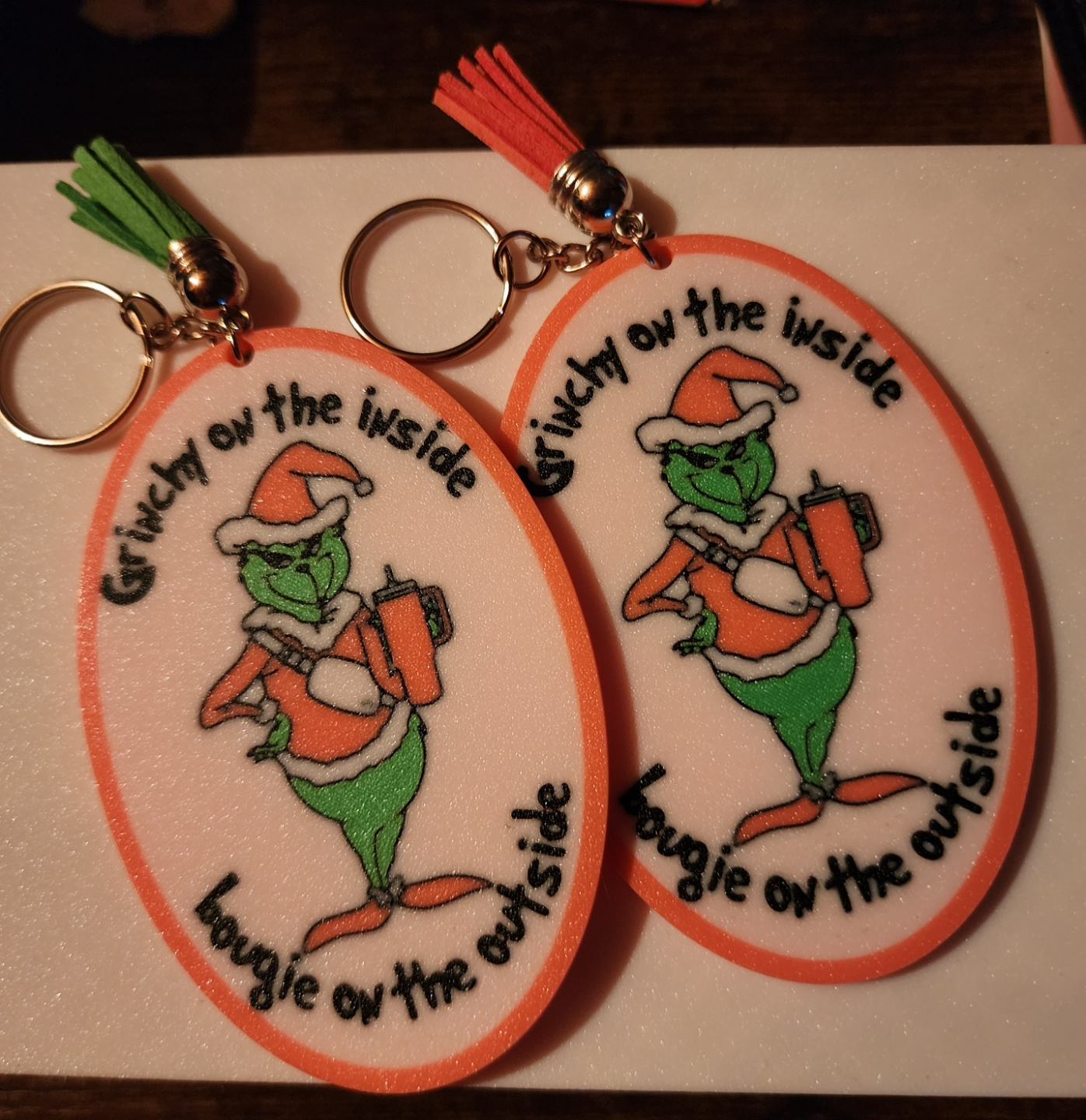 Bougie Grinch Key Chain