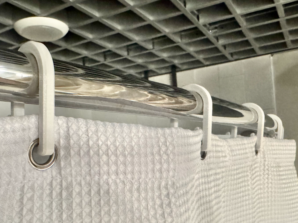 Shower Curtain Hook Clip - won't come off!