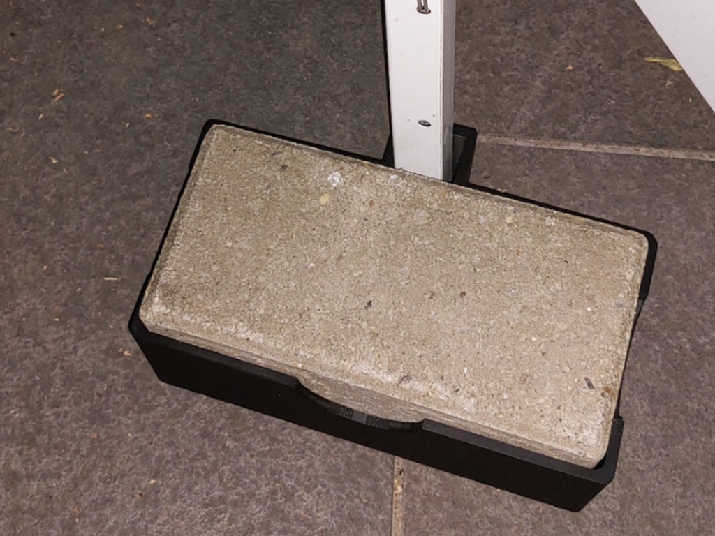 Brick Holder for Tent Leg – Wind Anchor