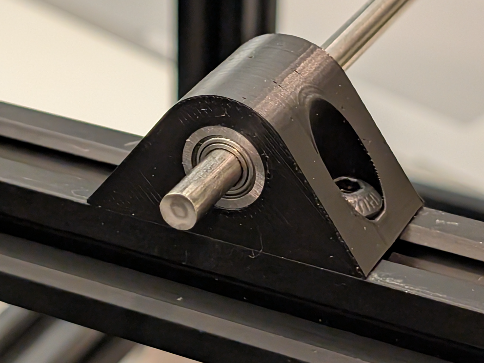 Bearing mount for 2020 aluminium profile