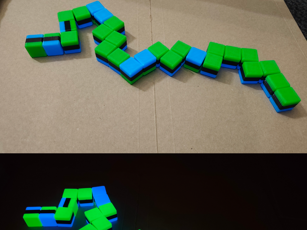 Improved Cube Snake Puzzle