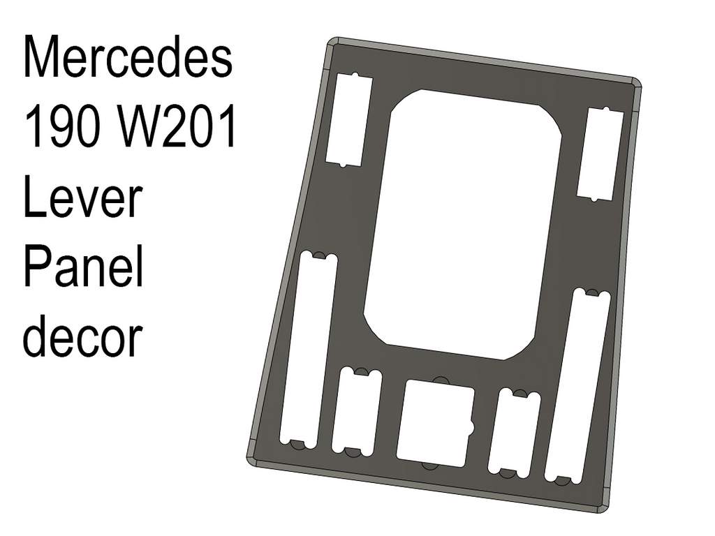 Mercedes 190 W201 Lever Panel decor