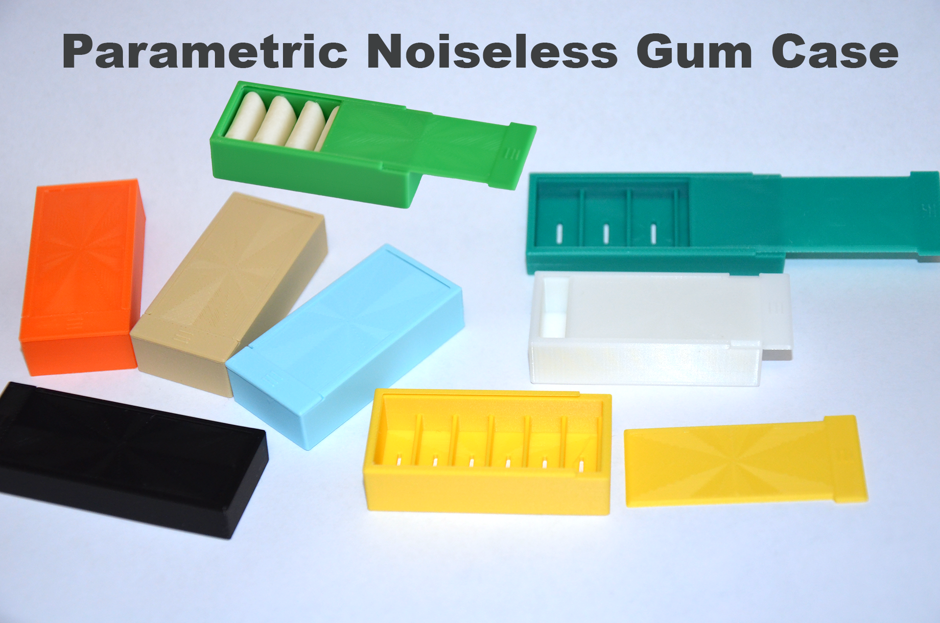 Noise-Canceling Chewing Gum Case (parametric)