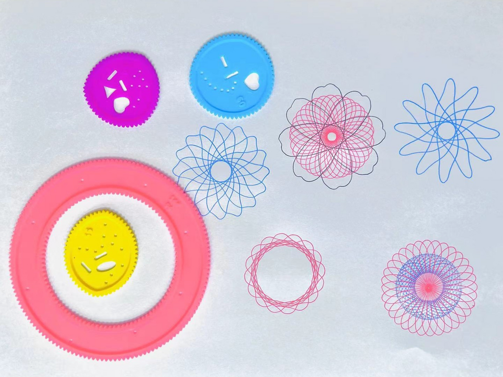 万花尺改进版，Spirograph drawing template