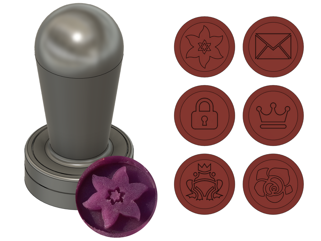 Swappable Wax Stamp (parametric)