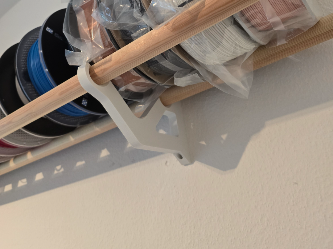 Filament Shelf for 28mm (~1.1 inch) rod/dowel/wood