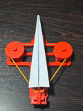 Rubber band paper plane launcher