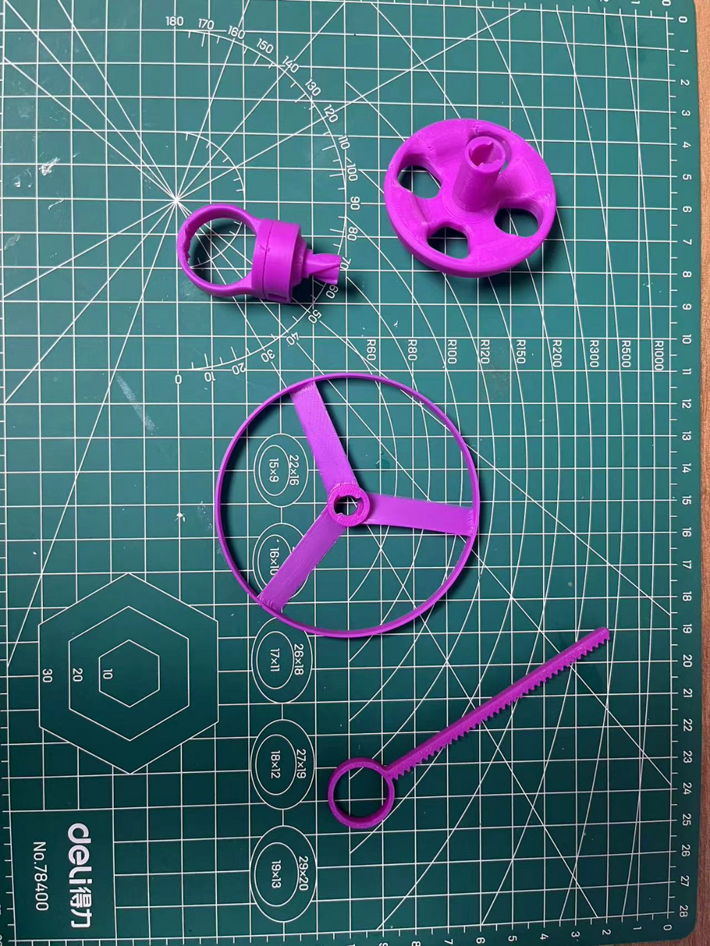 指环螺旋桨+陀螺，Pull Copter Finger Ring+top