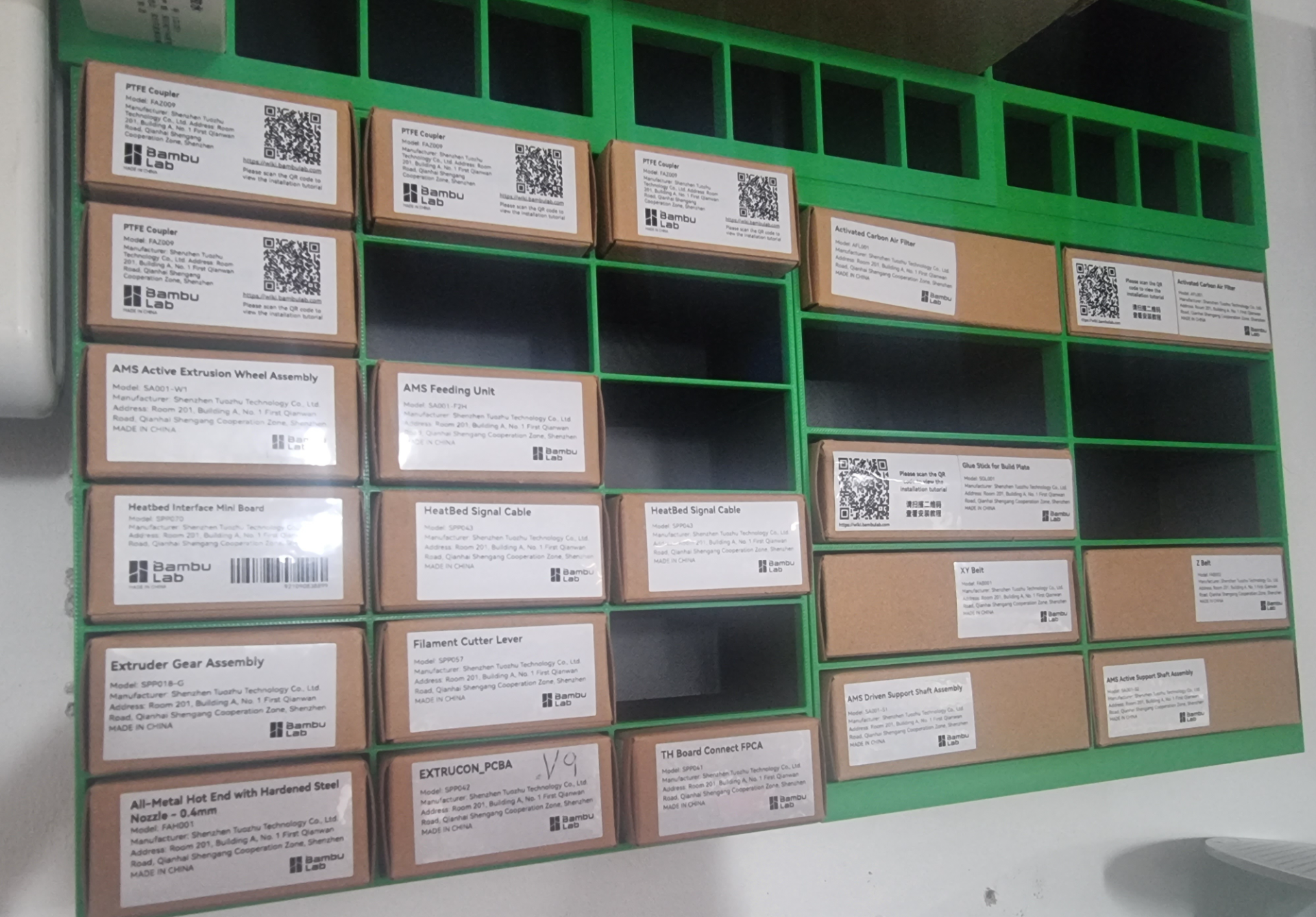 Bambu Lab - Wall Mounted Parts Storage shelves