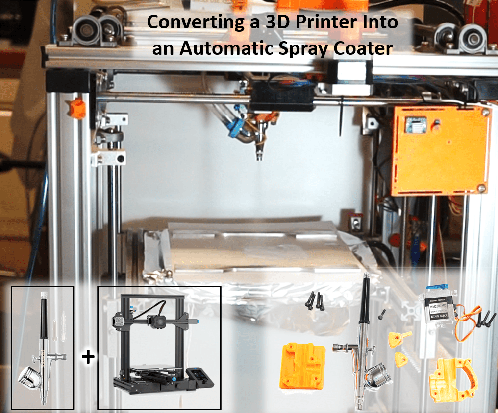 Automatized spray coater from a 3D printer