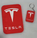 Tesla Logo Magnet/Decal And Keychain