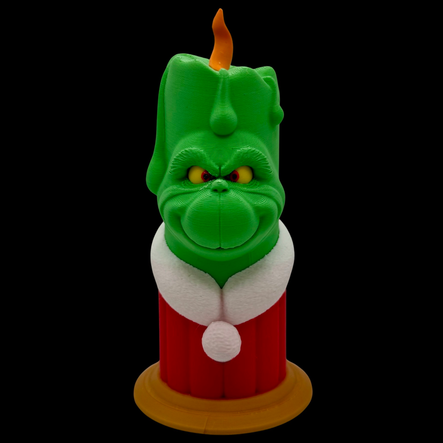 Grinch Christmas Candle