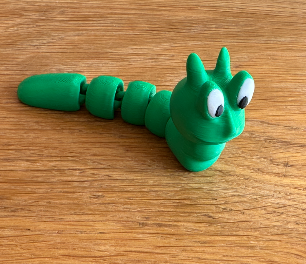 Flexi lazy worm - articulated fidget worm