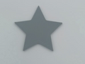 Flat 2D star shape