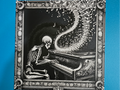 Skeleton Playing Piano HueForge