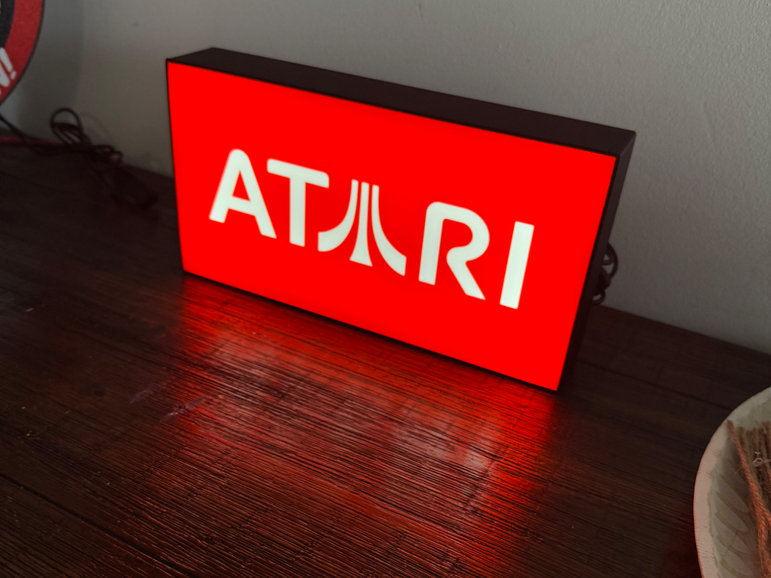 Atari - Red Logo Light Up Sign