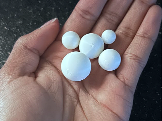 Different Sized Marbles