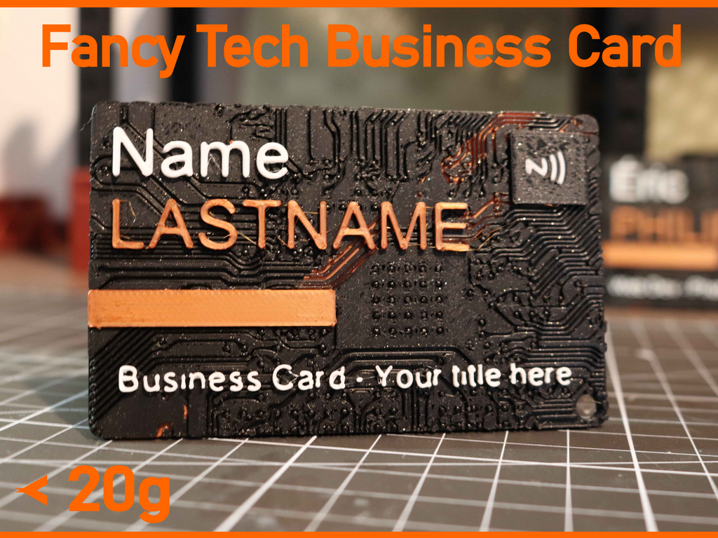 Fancy Tech NFC Business Card – Fully Customizable