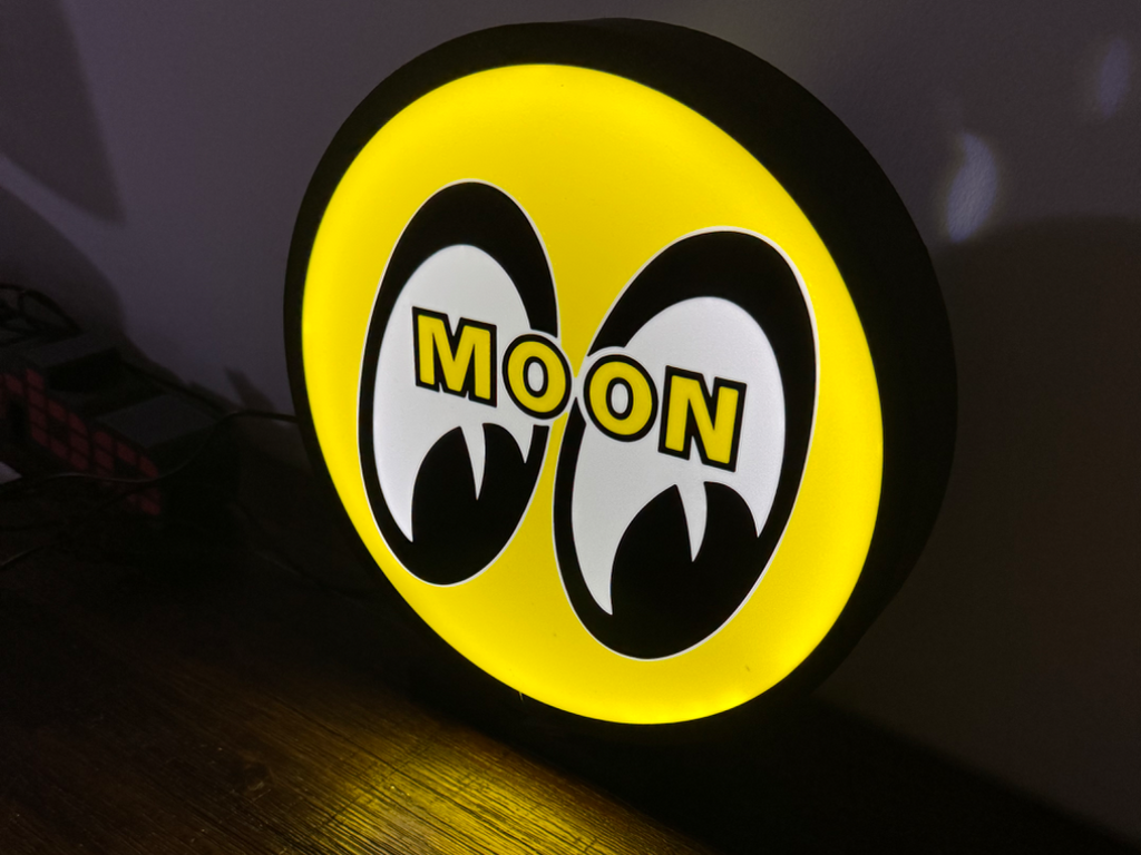 MoonEyes Logo Light Box w/ Stand