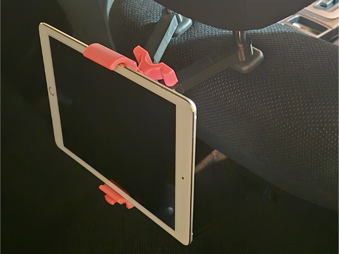 pad/phone holder for back seat in car