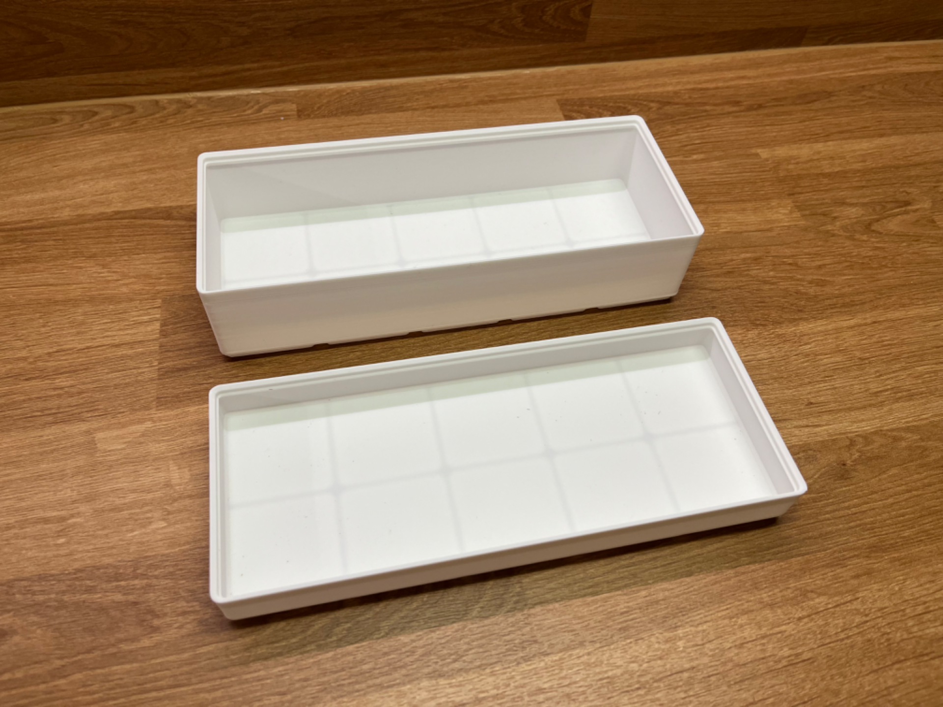Gridfinity 1.2mm Wall Divider Bins 5x2x1 and 5x2x2