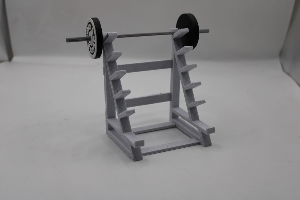Weight rack pen holder