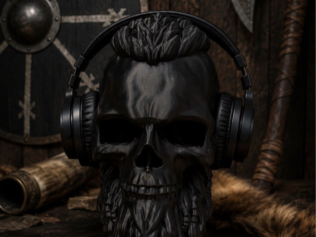 Viking Skull Kopfhörer Ständer